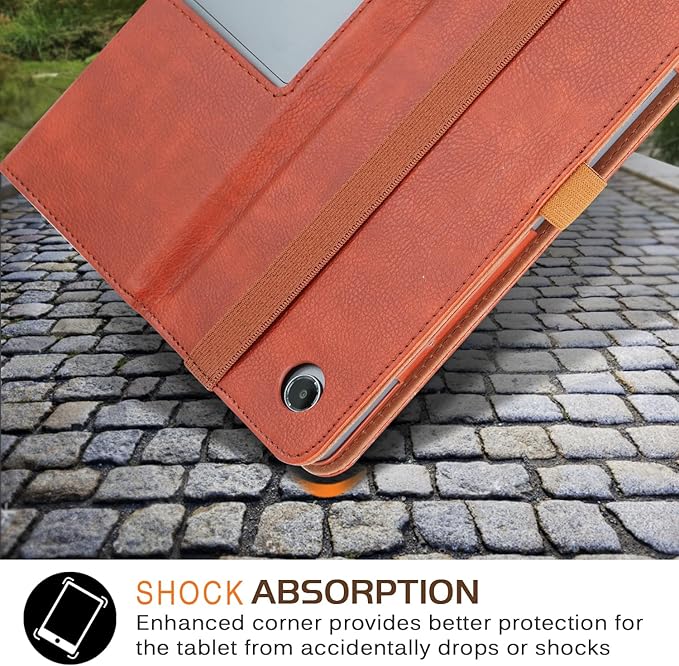 Case Compatible with Lenovo Tab Plus 11.5 inch Tablet PU Leather Business Cover for Pad Studio (TB351FU) Folding Stand CoverBrown