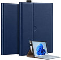 Genuine Leather Case for 13 inch Microsoft Surface Pro 11/10/9 | Slim Protective Cover with Adjustable Stand Auto Wake/Sleep Premium Leather | Blue
