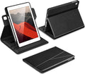 DTTO for iPad 6th / 5th Generation 9.7 Inch (2018/2017) iPad Air 2 / Air 1 Case 360 Degree Rotating Premium Leather Folio Stand Cover with Pencil Holder Black