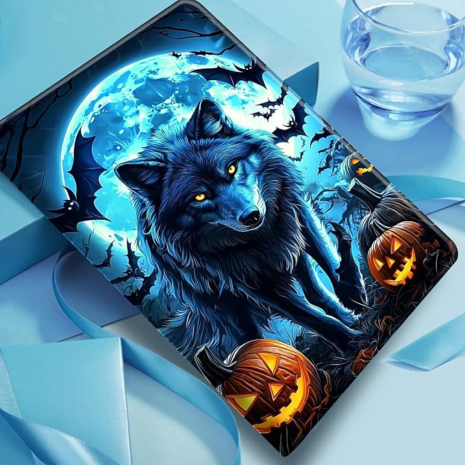 Blue Wolf With Glowing Eyes
