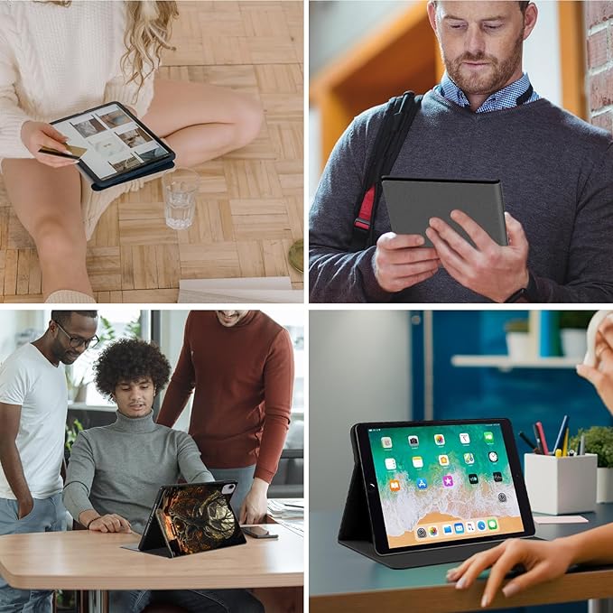 for Apple iPad Air 13 Inch Case (M3/M2-2025/2024 Release) Slim iPad 13 Protective Case with Stand Hard Back Shell for iPad Air 13 Auto Wake/Sleep Fairy Tale TreehouseLibrary