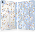 Tuiklol for Samsung Galaxy Tab A9+ Tablet 11” / A9+ Plus 2024 2023Buit-in S-Pen Holder with Clear Protective Cover Transparent Back Shell Auto Wake/Sleep Samsung Tab A9 Plus CoverButterfly Blue