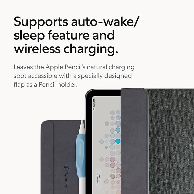 Paperlike® Folio Case for iPad Pro 13 inch (M5 / M4) - Magnetic Lightweight Slim Protective case with Apple Pencil Charging auto Sleep/Wake