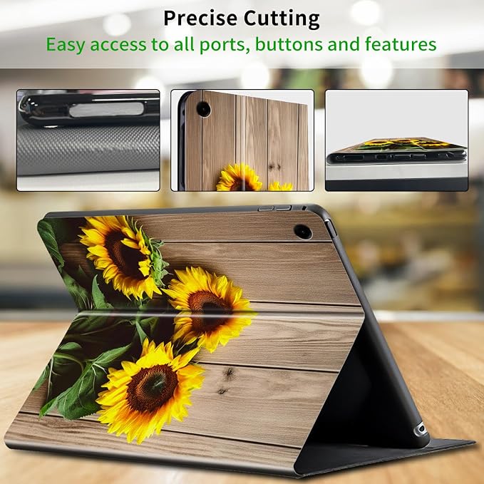 Wood with Yellow Sunflowers