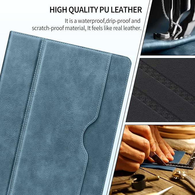 H HOLIMET Case for iPad Air 3rd Generation/iPad Pro 10.5 inch Case with Pencil Holder Soft TPU Stand Smart Cover Auto Wake/Sleep Stand for 10.5 iPad Air 3 2019 / iPad Pro 2017 (Blue)