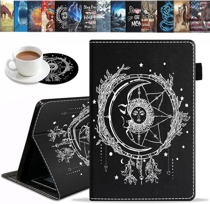 Celestial Theme Sun with Crescent Moon