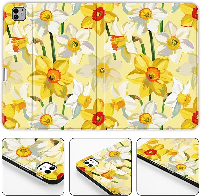Yellow Background Flowers