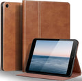 Gexmil Leather Case for iPad 10.2 Inch 9th/8th/7th Gen 2021/2020/2019Premium Cowhide Folio Cover with Auto Wake/SleepAdjustable Stand Anti FingerprintVegetable Tanned Brown