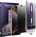2-Pack Matte Privacy Screen Protector for iPhone 16 Pro MaxAnti-Glare &amp Anti-SpyAnti-FingerprintSmooth as SilkEasy Installation Military-Grade 9H Hardness