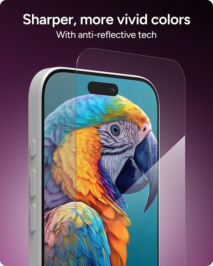 ZAGG XTR5 Screen Protector for iPhone 17 Pro - Glass Blue Light Protection 11X Stronger Eyesafe CPF60 Tech Anti-reflective Tech Vibrant Color &amp Touch Sensitive Tempered Glass Easy To Install