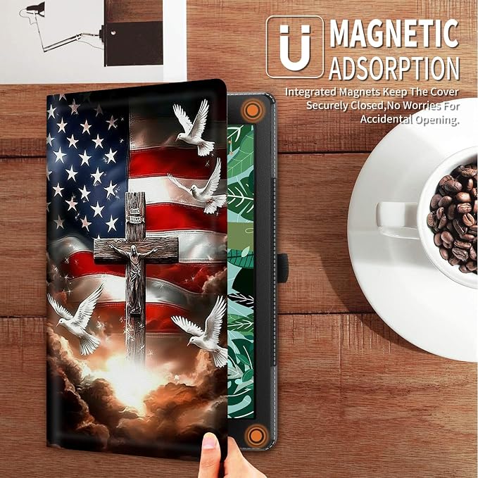 American Flag with Cross Dove