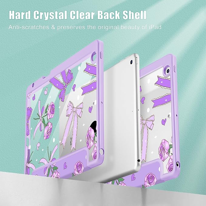 Bow & Rose Purple