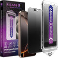 2 Pack Matte Privacy Screen Protector for iPhone 16 Pro Max 6.9-Inch Auto Dust Removal No BubblesAnti-Spy Tempered Glass Film Easy Installation