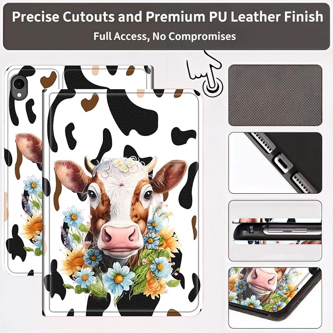 Floral Cow Print