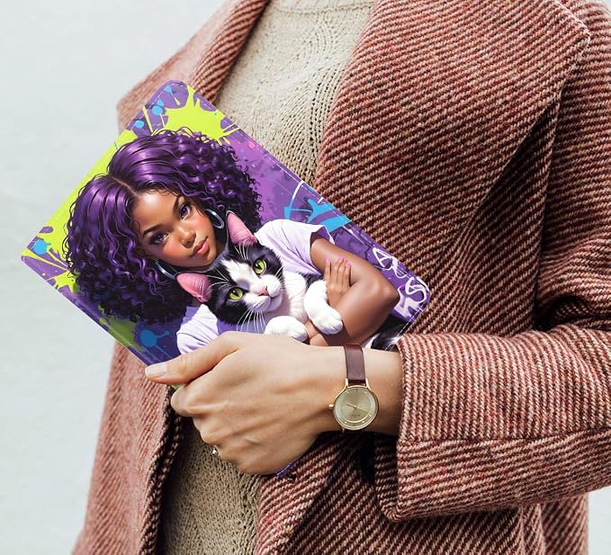 African American Girl Cat