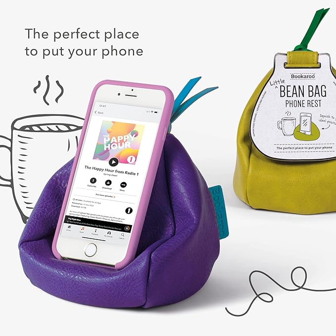 IF Bookaroo Little Bean Bag Phone Rest for Phone Tablet or Book - Charcoal
