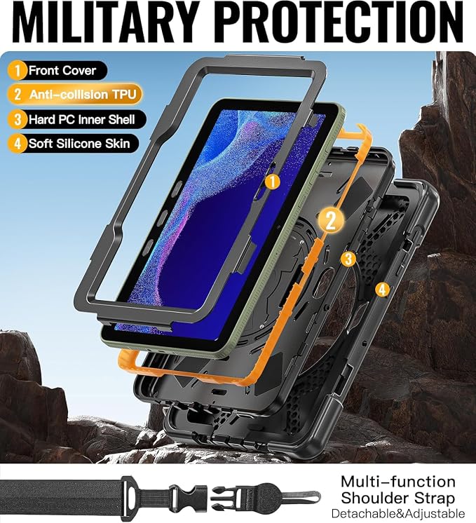 Galaxy Tab Active4 PRO 10.1” Case-Black