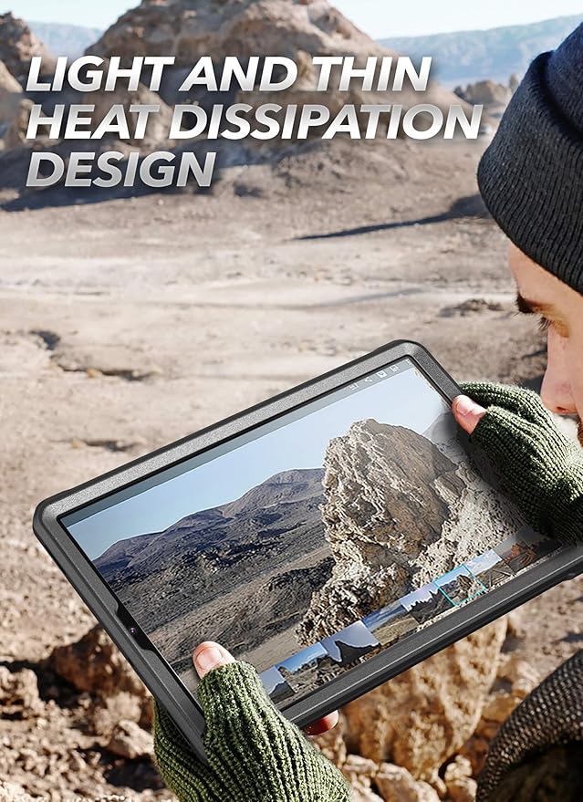 SUPCASE UB Pro Series Case for Galaxy Tab S6 with Built-in Screen Protector Full-Body Rugged Kickstand Protective Case for Galaxy Tab S6 10.5 Inch Model SM-T860/T865/T867 2019 Release (Black)