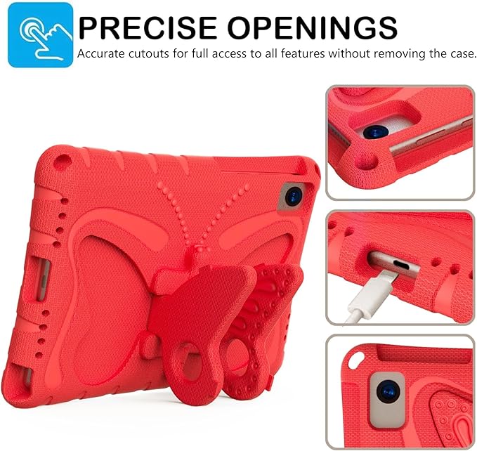 Case Compatible with Lenovo Tab M10 Plus 10.3 Inch/K10 10.3 TB-X606F/TB-X606X/TB-X6C6F/TB-X6C6XLightweight Shockproof Case EVA Foam Cover Stand Cover for Boys Girls(Red)