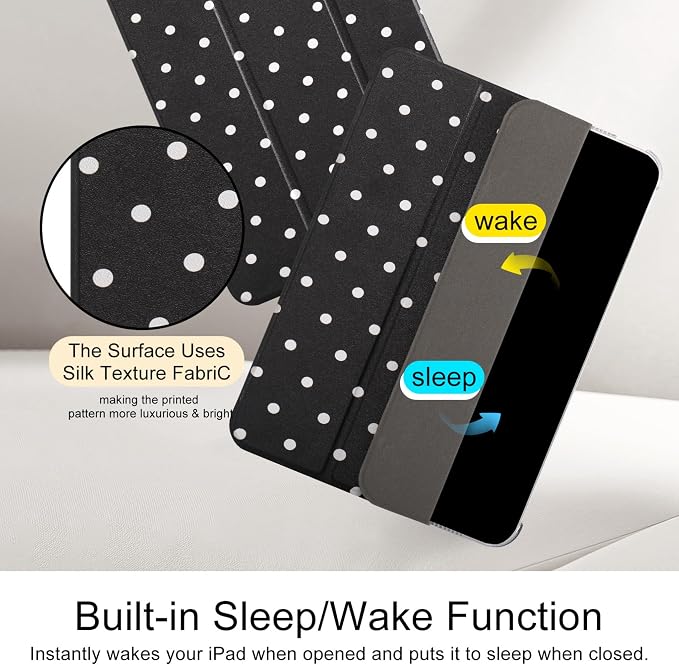 Black with white dots