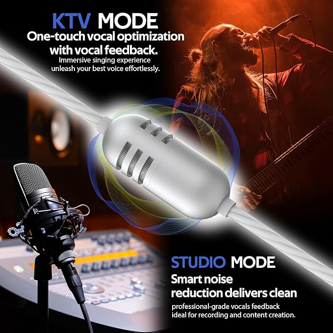 USB C Wired Gaming Earbuds in-Ear Headphones with Built-in DAC Sound Card Low-Latency 5 EQ Modes Vocal Enhancement &amp Microphone Compatible with iPhone 15/16 Series Samsung S22/S23/S24