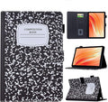 Cute Case For All-New Amazon Kindle Fire HD 10 &amp 10 Plus Tablet (13th/11th Generation 2023/2021 Release) 10.1Vegan Leather Slim Folding Stand Cover with Pocket Auto Wake/SleepBlack NoteBook