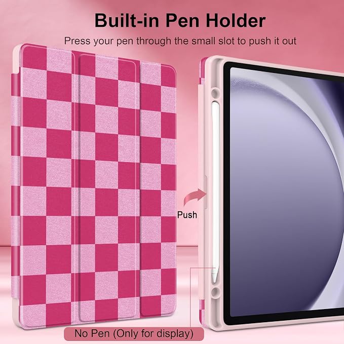 Rose & Light Pink Checkerboard