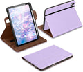 DTTO for iPad A16 Case iPad 11th / 10th Generation Case (2025/2022) 360 Degree Rotating Premium Leather Folio Stand Cover with Pencil Holder New Lavender
