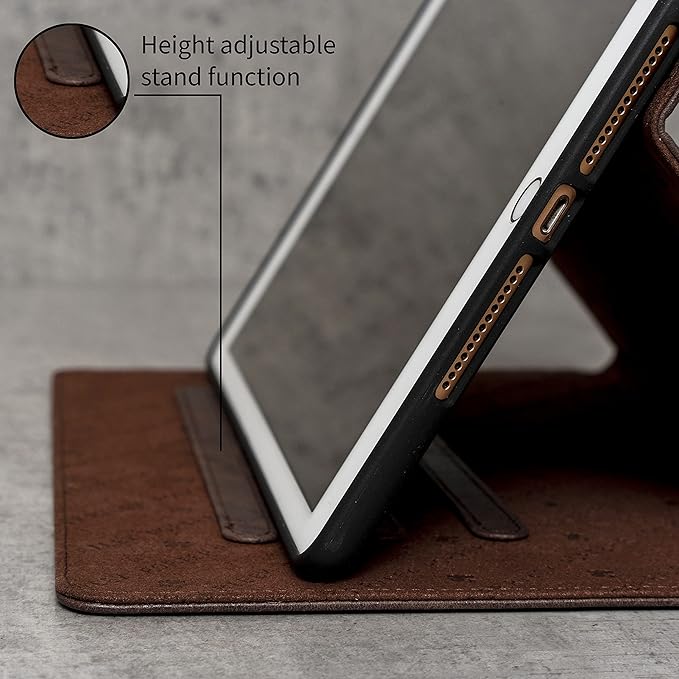 Porter Riley - Leather Case for iPad 10.2 9th 8th Gen and 7th Gen. Premium Genuine Leather Stand/Cover/Flip Case (Chocolate Brown)