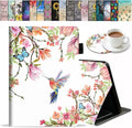 Case for Amazon Fire HD 10 &amp Fire HD 10 Plus Tablet (11th Generation 2021 Release) - Premium PU Leather Cover with Auto Sleep Wake Hummingbird