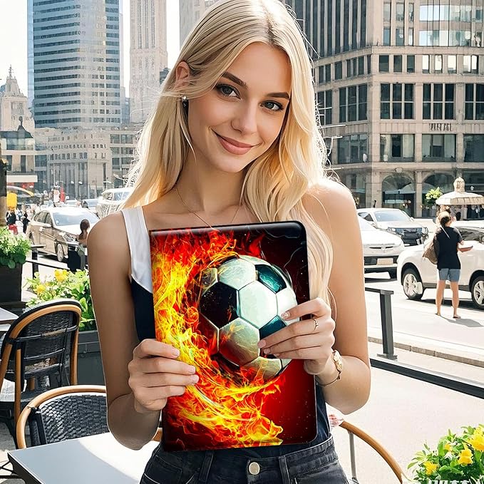 Universal 99.710.110.210.5 Tablet Case Soccer BallProtective Cover Stand Folio Case for 9-10.5 Inch TabletTablet Case Cover for iPad Samsung Other Tablet