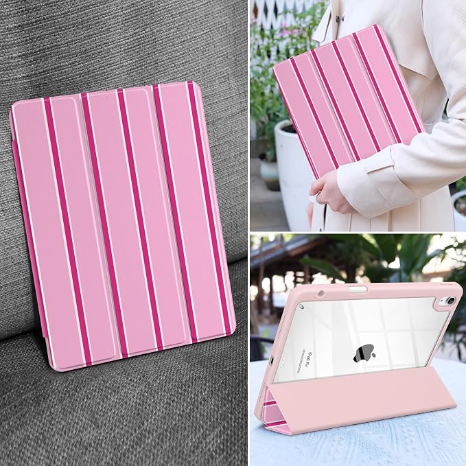 Magenta & White Stripes