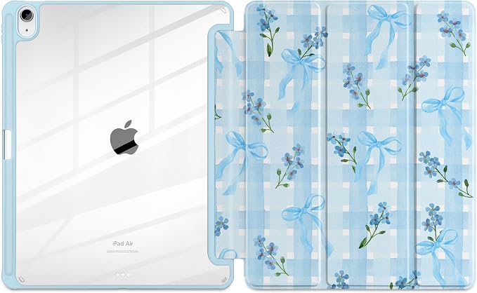 Flower&Bows &Watercolor Plaid
