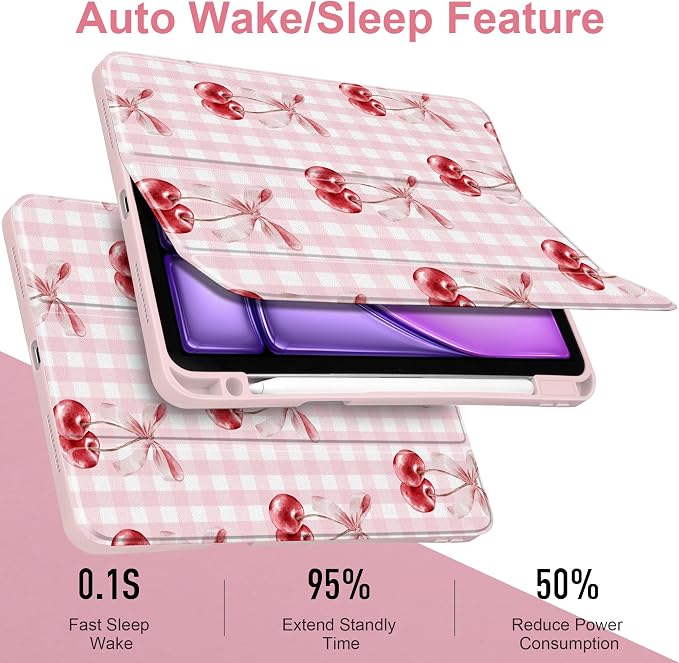 Pink Checkerboard & Cherries