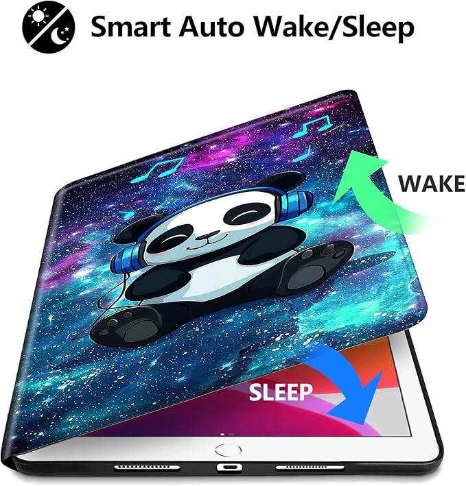 Blue Galaxy And Cute Panda