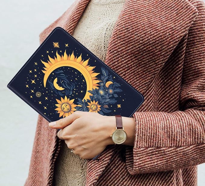 Celestial Theme Sun with Crescent Moon