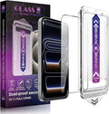 Screen Protector for iPhone 17 Pro Max 6.9-Inch 2 Pack 9H Tempered Glass HD Clear Full Cover Anti-Fingerprint Easy Installation