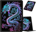 Case for Samsung Galaxy Tab A11+ / A9 Plus 11-Inch (2026/2024) Lightweight Adjustable Stand Folio Cover PU Leather Smart Protective Case with Auto Wake/Sleep Blue Dragon