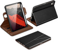 DTTO for iPad mini 7 (A17 Pro) Case iPad mini 7th / 6th Generation Case (2024/2021) 360 Degree Rotating Premium Leather Folio Stand Cover with Pencil Holder Black