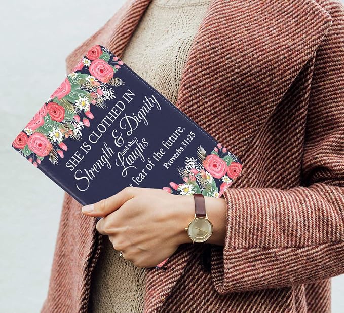 Floral Quote Bible Verses Proverbs 31:25