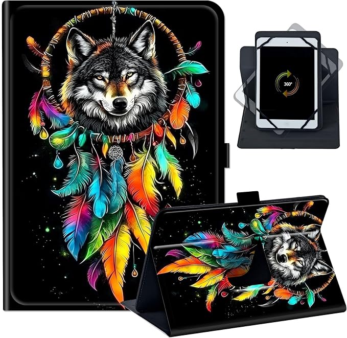 Colorful Dreamcatcher Wolf