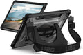 URBAN ARMOR GEAR UAG Designed for Microsoft Surface Pro 1st Edition 12 Case - Rugged Protective Cover with Multi-Angle Built-in Kickstand Pen Holder Hand Strap &amp Shoulder Strap Plasma Ice/Black