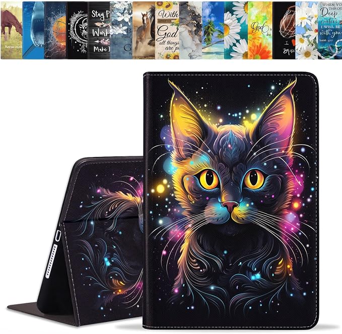 Glitter Black Cat Face