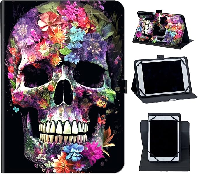 skull-Flowers