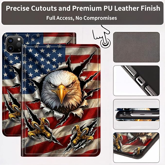 USA Flag Bald Eagle