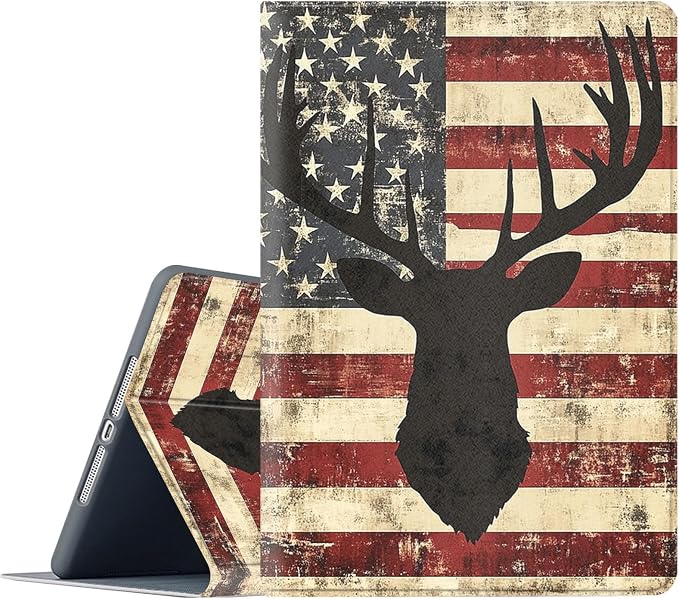 Deer American Flag