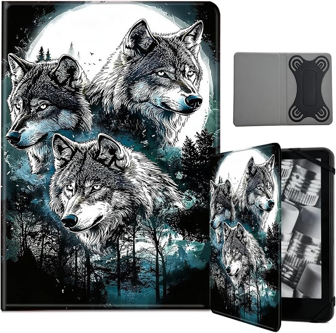 Gray Wolf Under The Moon