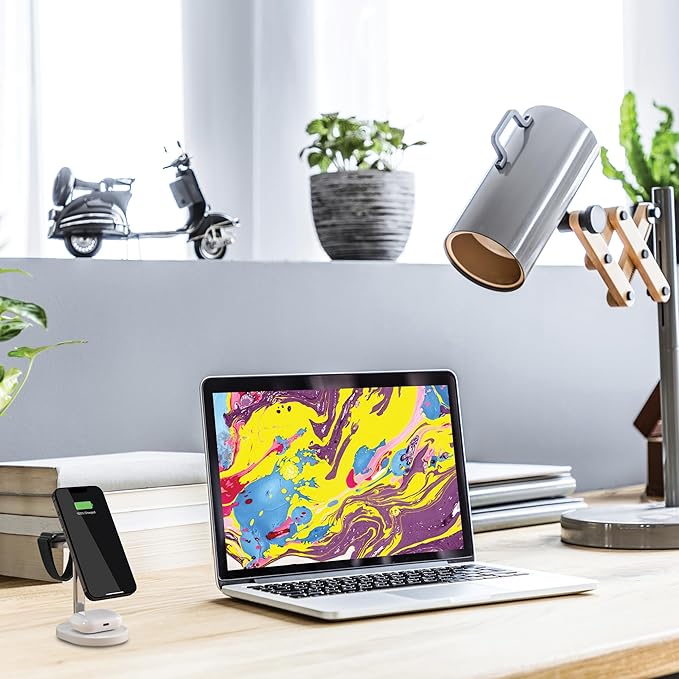 iLive Electronics 3-in-1 Wireless Charging Stand IACQ295W