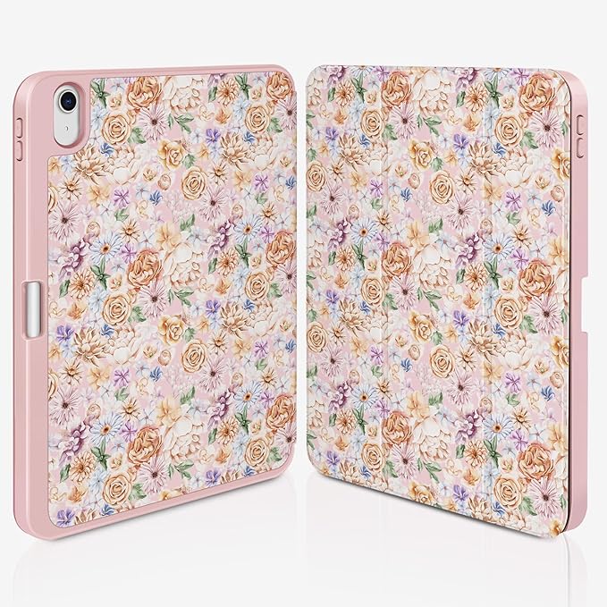 Case Compatible with iPad (A16) 11th Generation 11 Inch 2025/10th Generation 10.9 Inch 2022 Shockproof Hybrid Slim Stand Smart Cover with Pencil Holder Supports Auto Wake/Sleep Z008