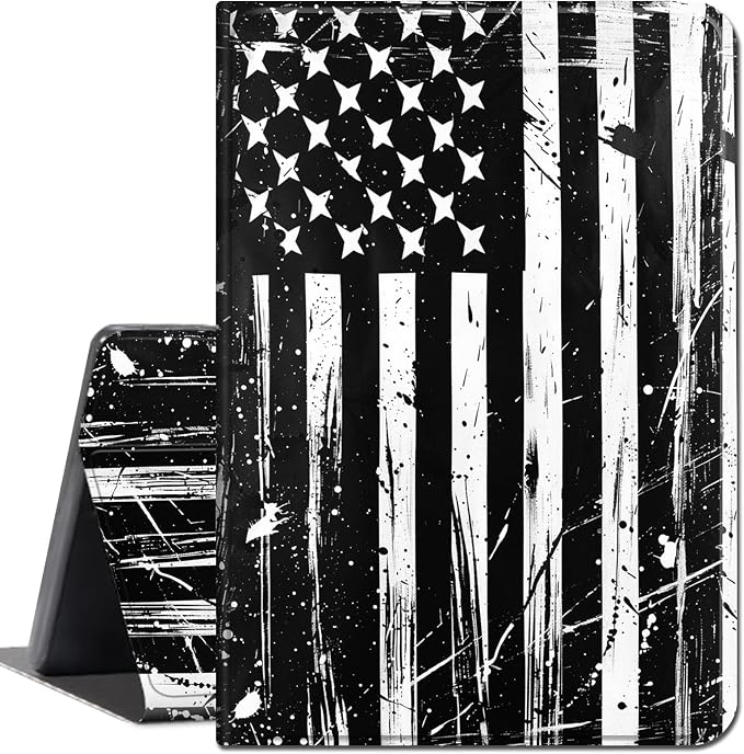 Black White American Flag -1896